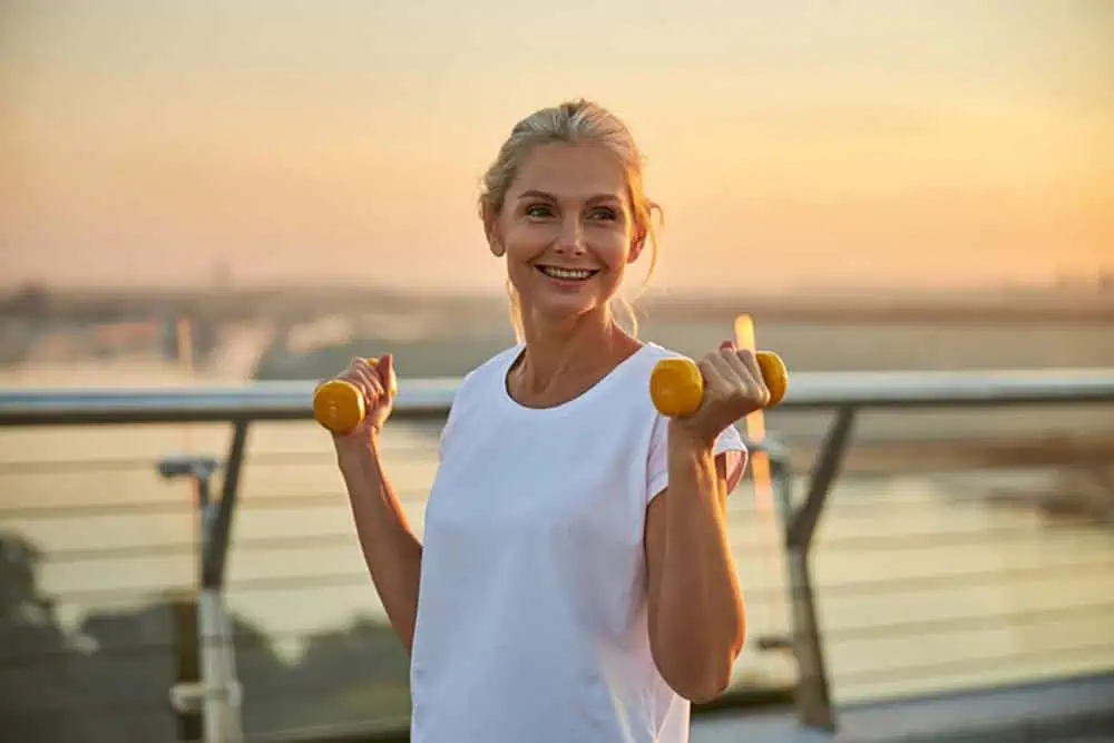 vrouw in menopauze